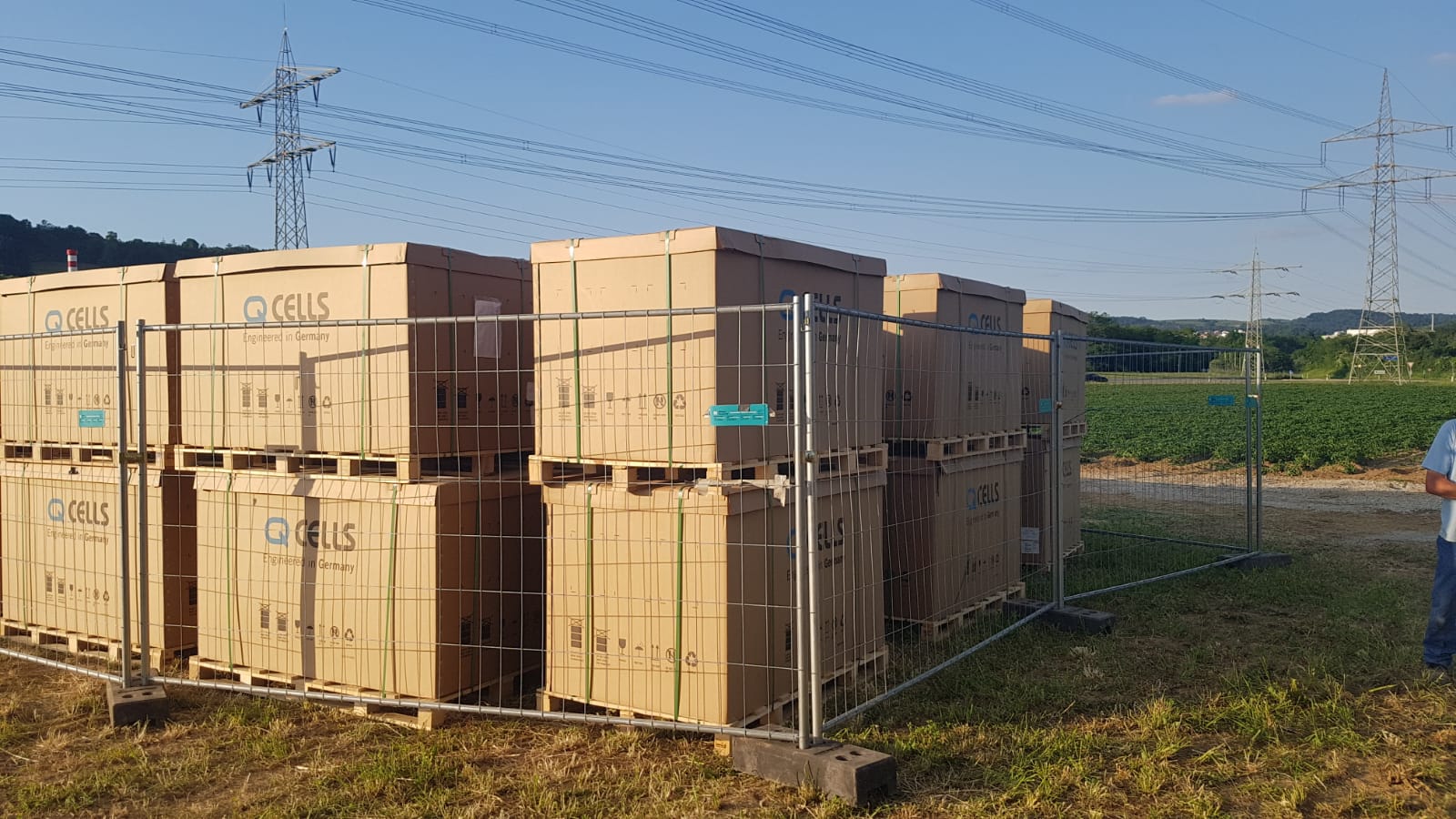 Solarpark Kabeltrasse