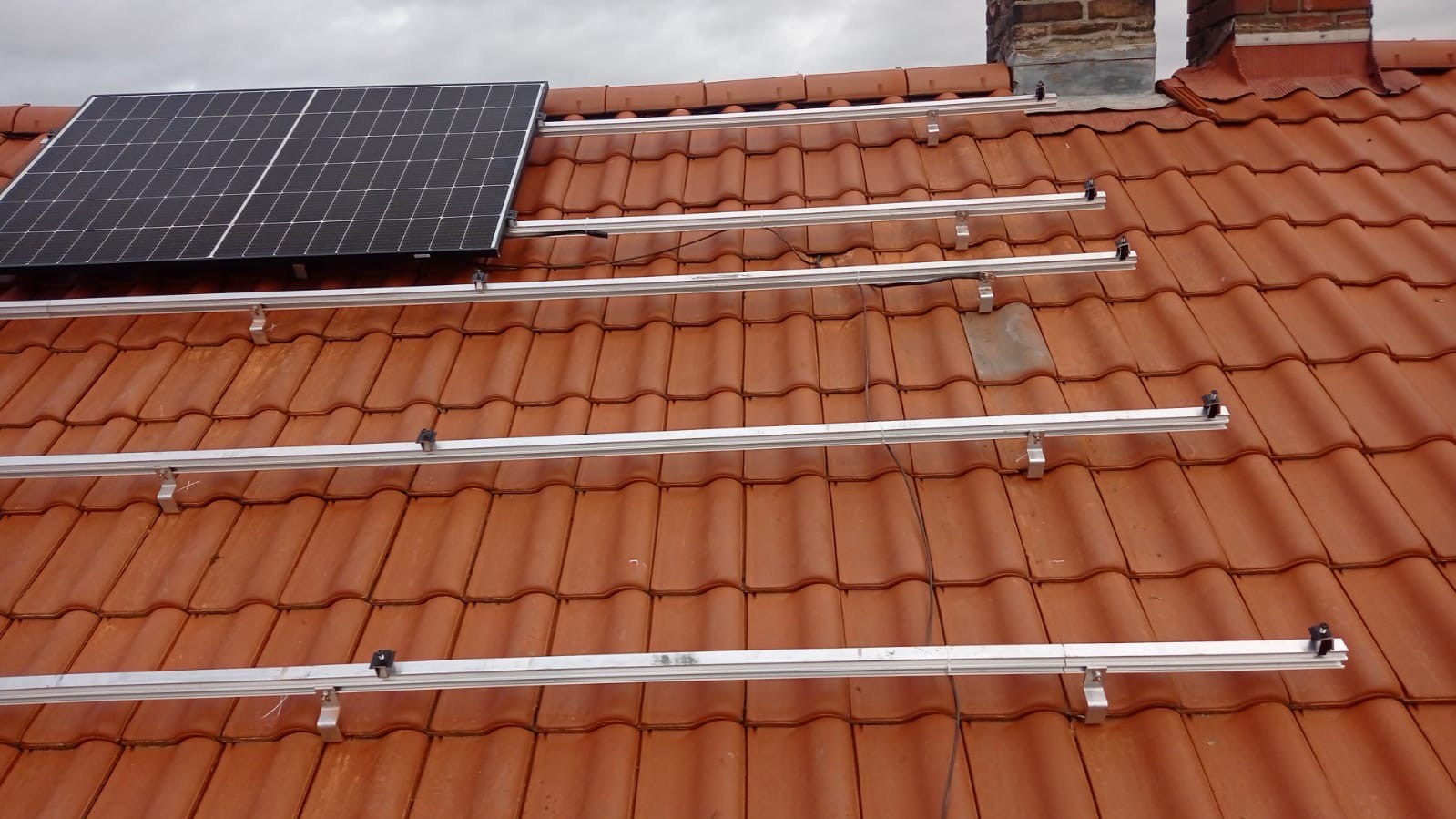 PV-Anlage Aufdach Einfamilienhaus