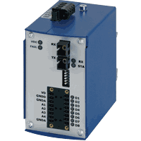 Netz- und Anlagenschutz LWL Sicherheits Brücke Sender/Empfänger 8x 12V-24V IO Signale